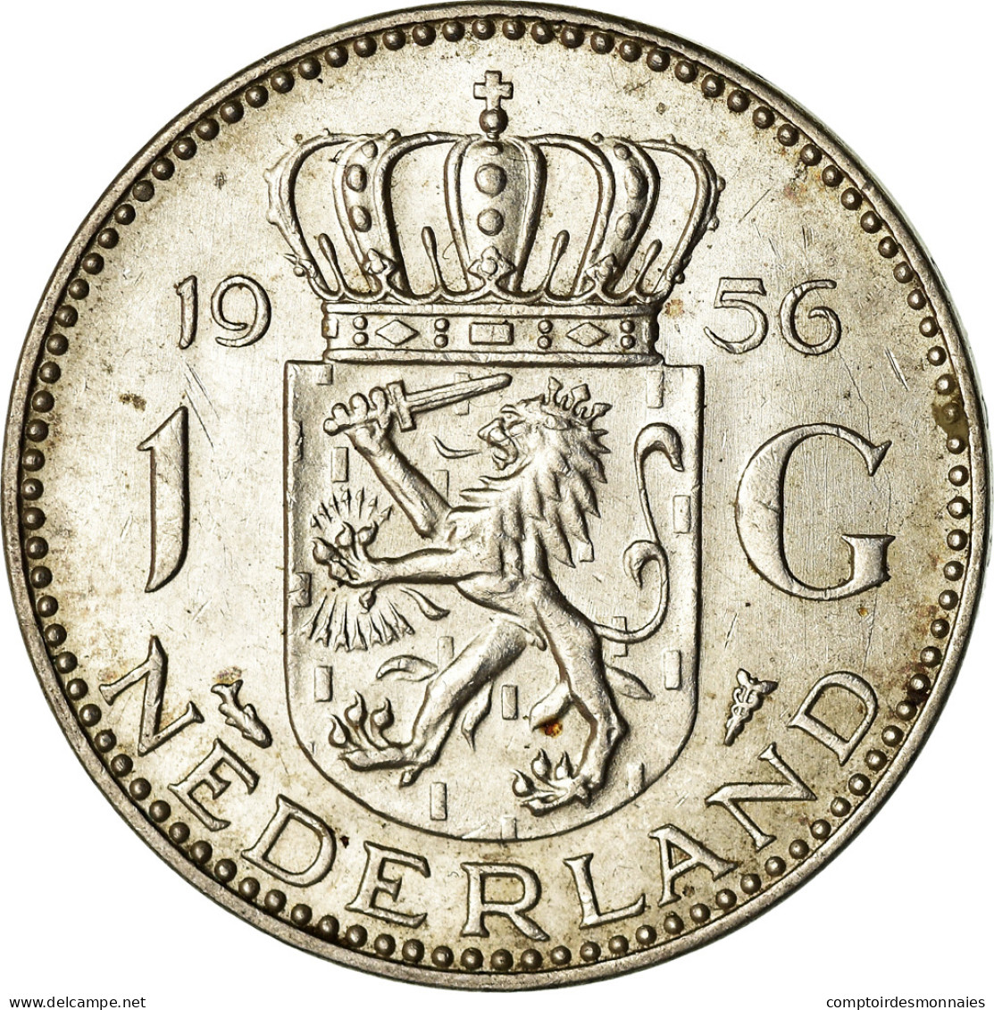 Monnaie, Pays-Bas, Juliana, Gulden, 1956, TTB, Argent, KM:184 - 1948-1980: Juliana