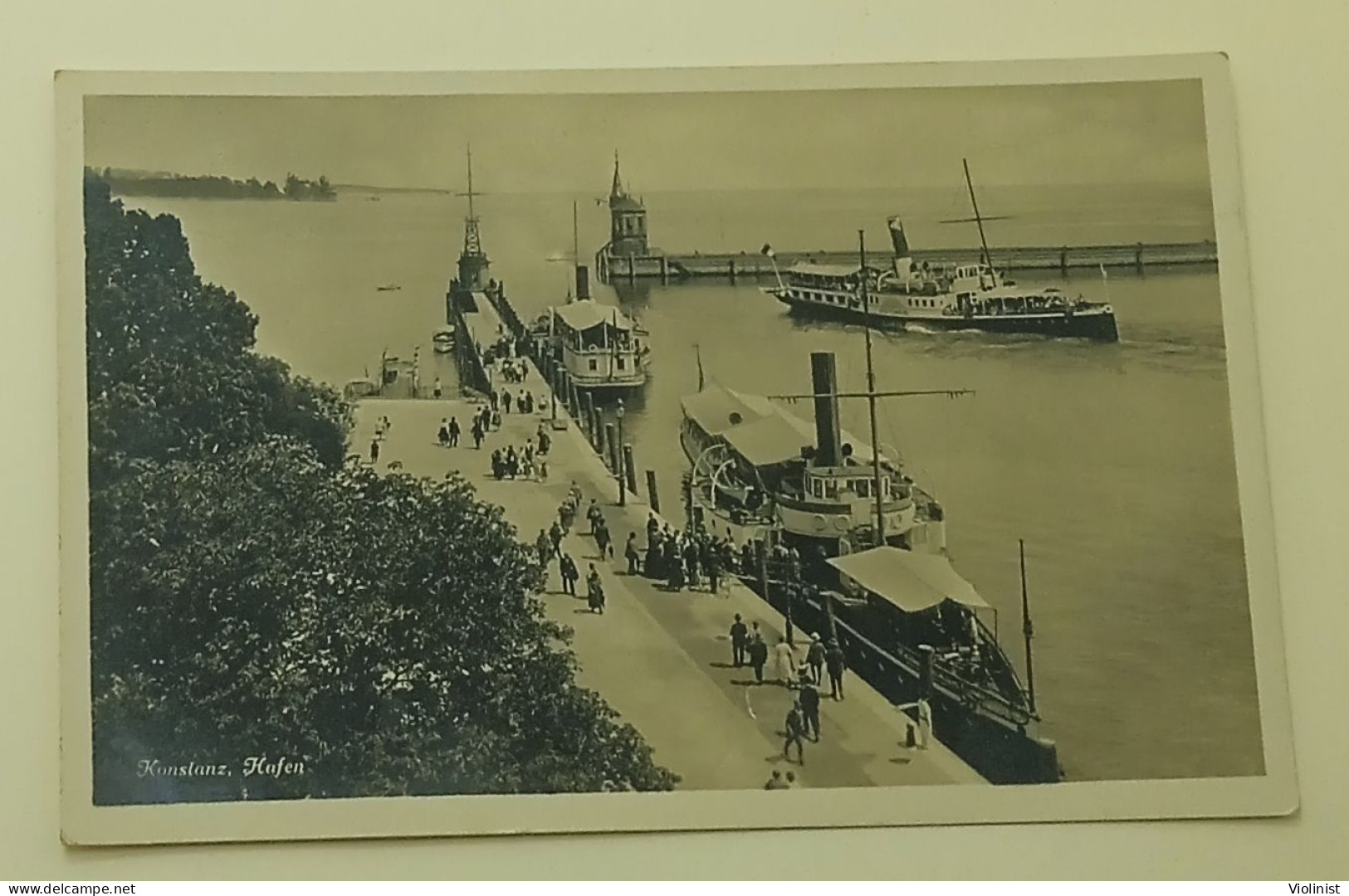 Germany - Konstanz, Hafen - Postcard Sent In 1930. - Konstanz