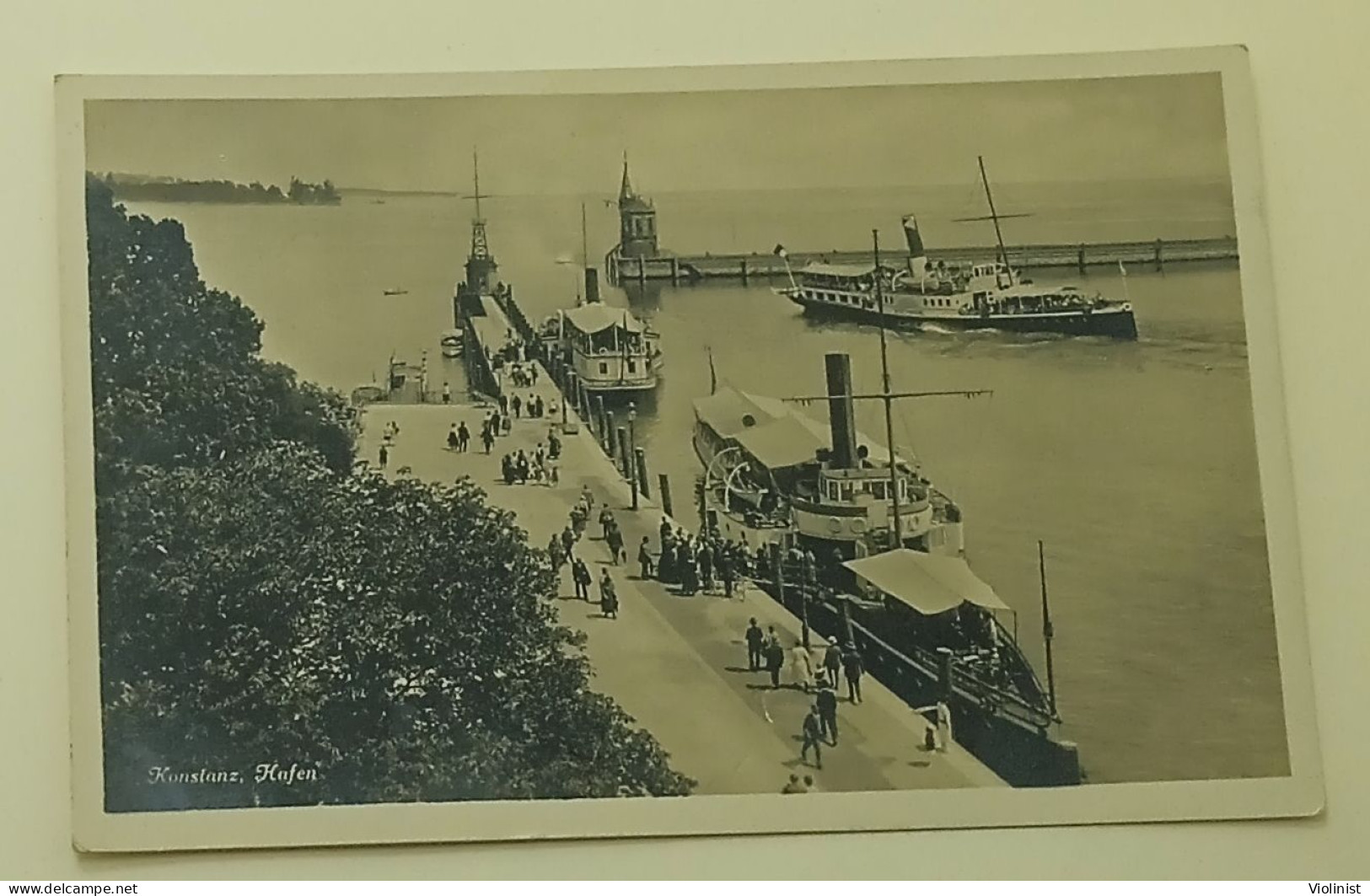 Germany - Konstanz, Hafen - Postcard Sent In 1930. - Konstanz