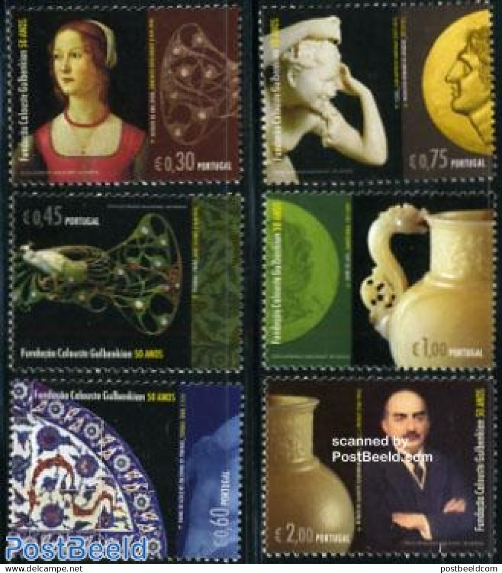 Portugal 2006 Calouste Gulbenkian Foundation 6v, Mint NH, Art - Art & Antique Objects - Ceramics - Paintings - Sculpture - Unused Stamps