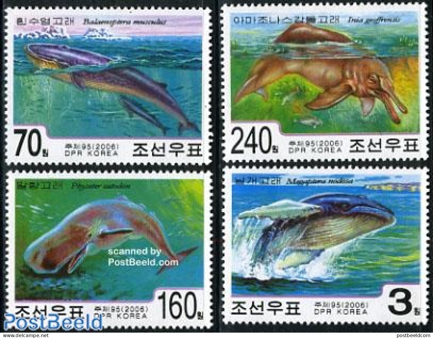 Korea, North 2006 Sea Mammals 4v, Mint NH, Nature - Sea Mammals - Korea, North