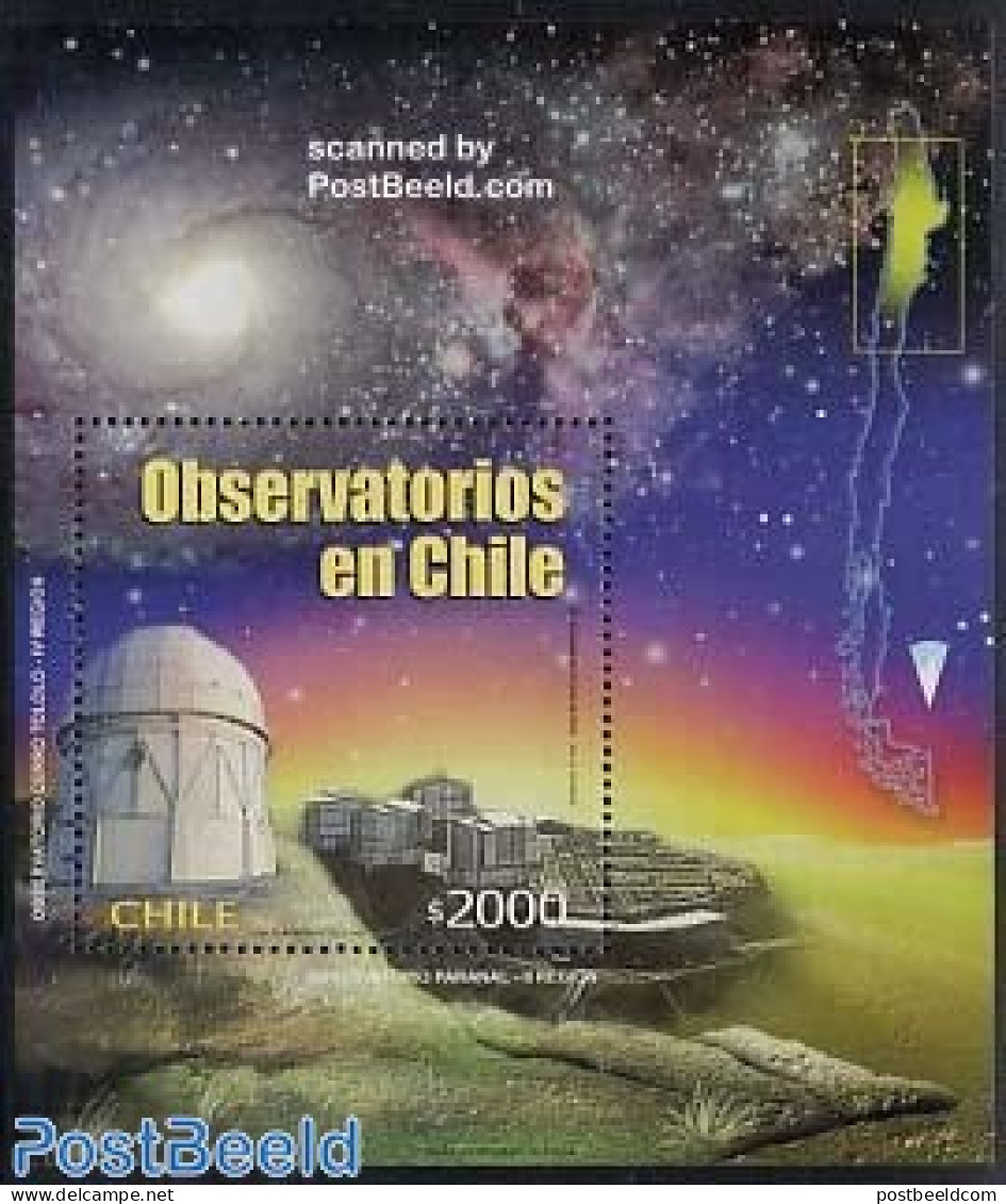 Chile 2002 Astronomy S/s, Mint NH, Science - Astronomy - Astrologia