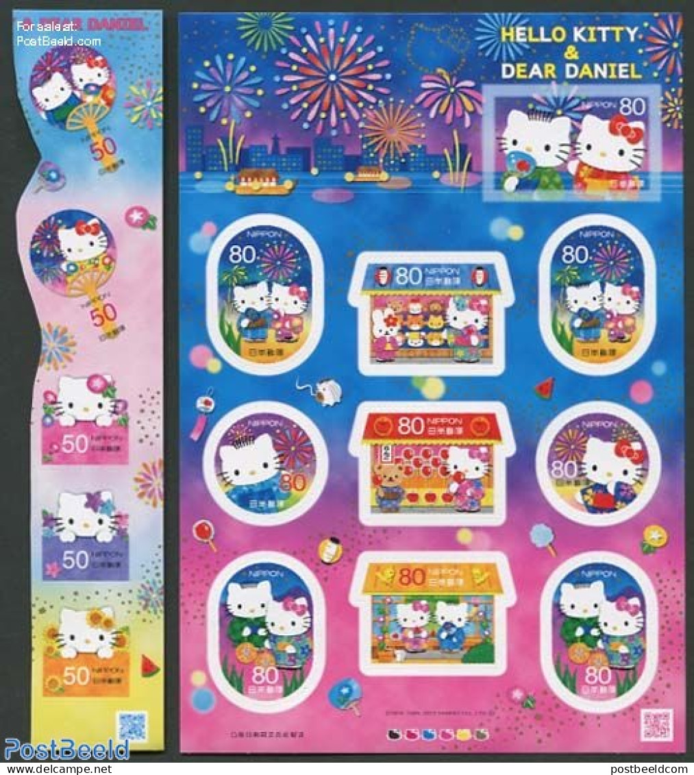 Japan 2012 Hello Kitty 15v S-a (5v + M/s), Mint NH, Nature - Cats - Art - Children's Books Illustrations - Neufs