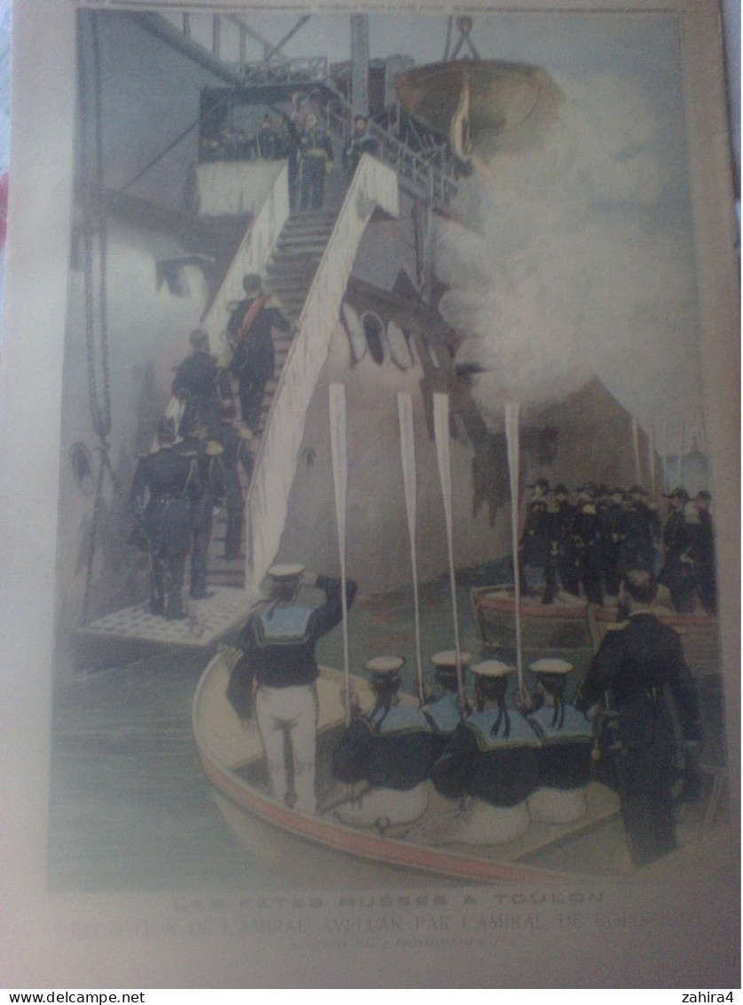 L Petit Journal 152 Fête Russe Toulon Bal De L'arsenal Réception Avellan Par Boissoury Sur Cuirassé Formidable Partition - Zeitschriften - Vor 1900