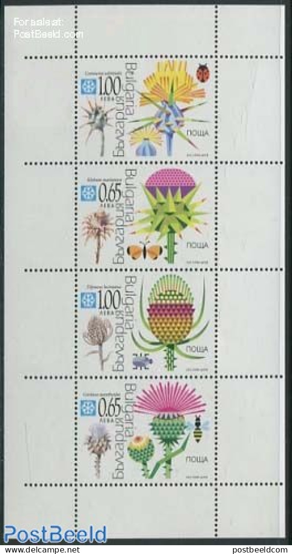 Bulgaria 2012 Flora 4v M/s, Mint NH, Nature - Flowers & Plants - Unused Stamps