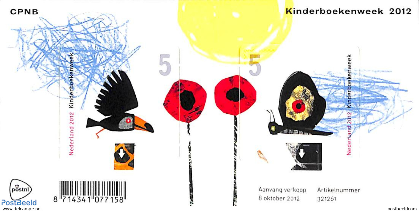 Netherlands 2012 Childrens Book Week S/s, Worlds First Pop-up Stamps, Mint NH, Art - Children's Books Illustrations - Ungebraucht