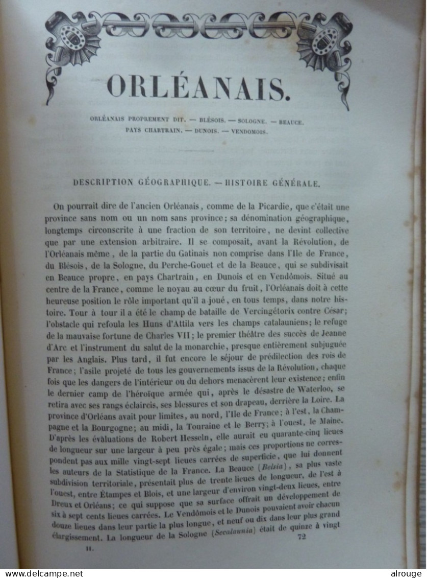 L'Orléanais, Blésois, Sologne, Beauce, Pays Chatain, Dunois, Vendômois, 1845 - Centre - Val De Loire