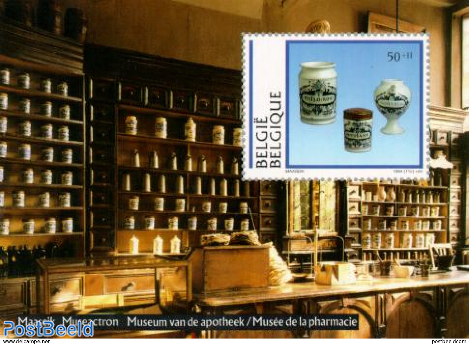 Belgium 1994 Ceramics, Pharmacy S/s, Mint NH, Health - Health - Art - Art & Antique Objects - Ceramics - Nuovi
