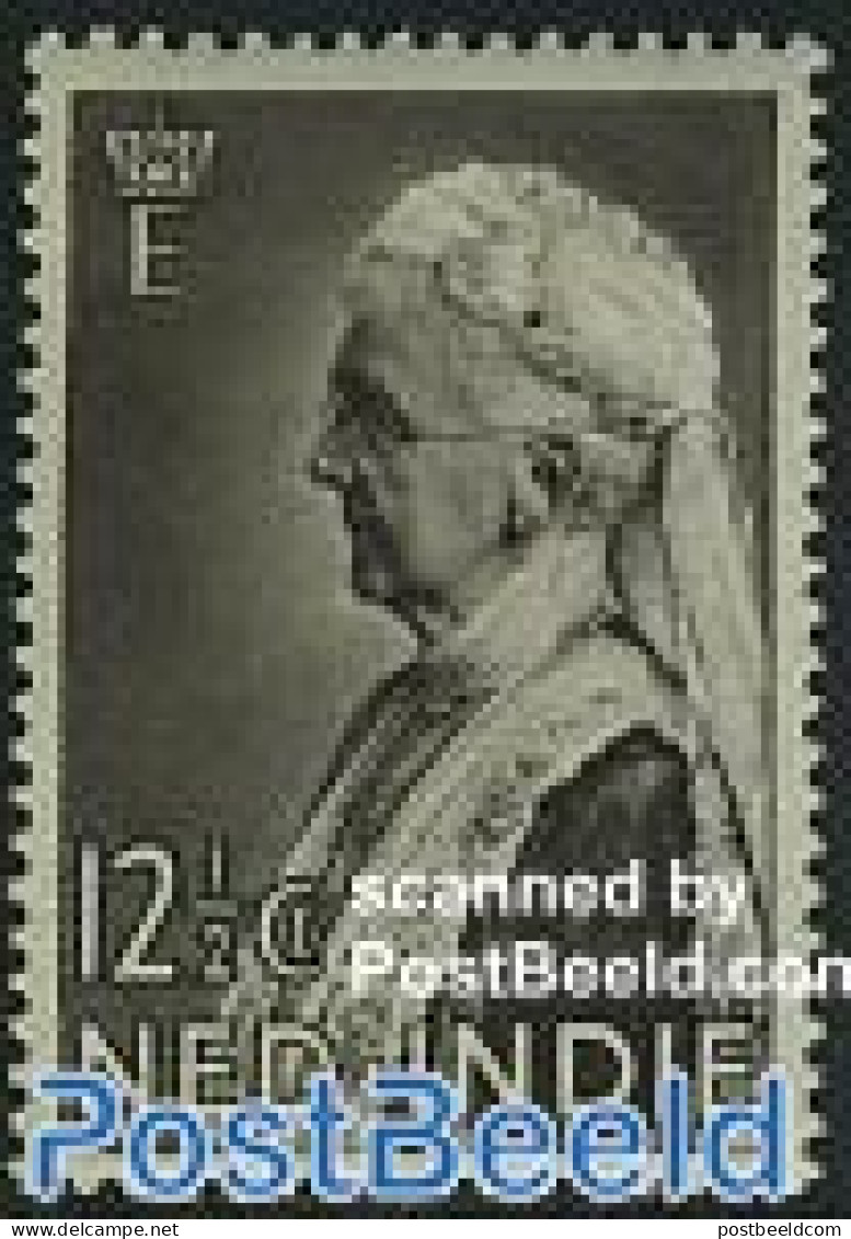 Netherlands Indies 1934 Princess Emma 1v, Joint Issue Netherlands, Mint NH, History - Various - Kings & Queens (Royalt.. - Koniklijke Families