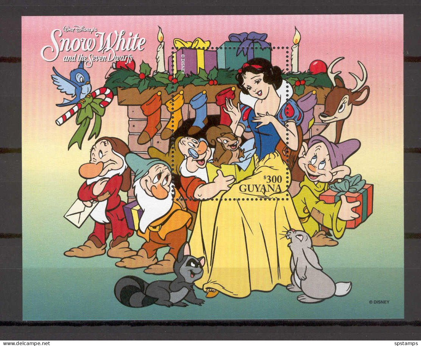 Disney Guyana 1996 Snow White And The Seven Dwarfs #1 MS MNH - Disney