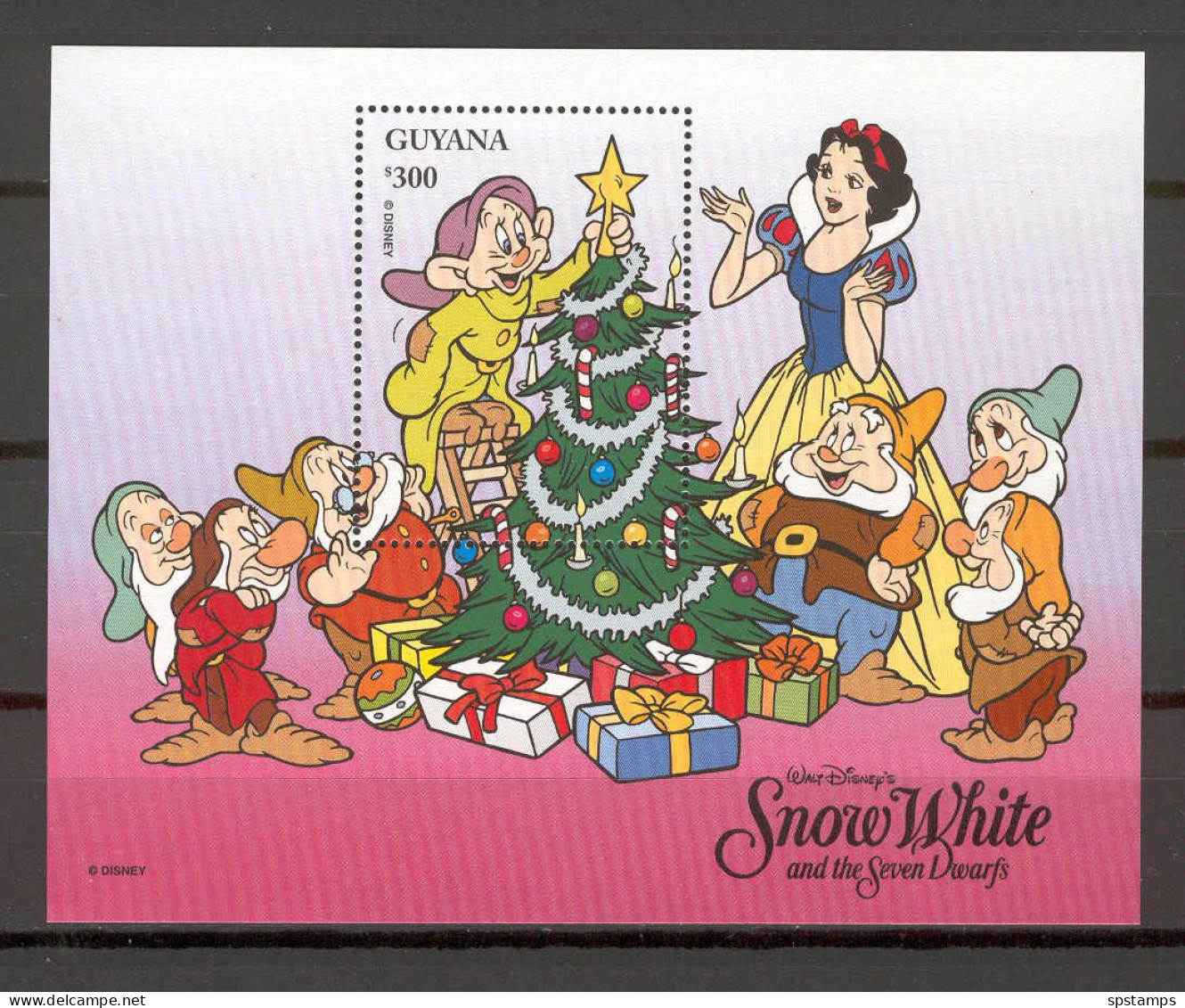 Disney Guyana 1996 Snow White And The Seven Dwarfs MS MNH - Disney