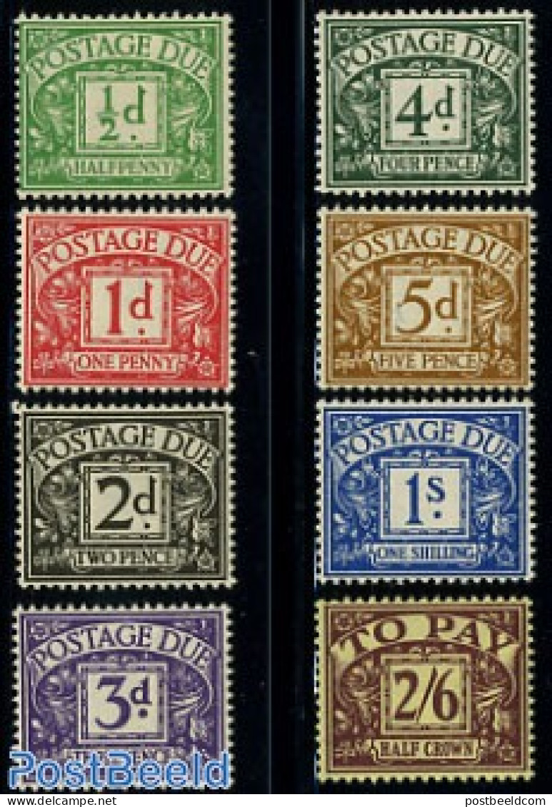 Great Britain 1937 Postage Due 8v, Mint NH - Sin Clasificación