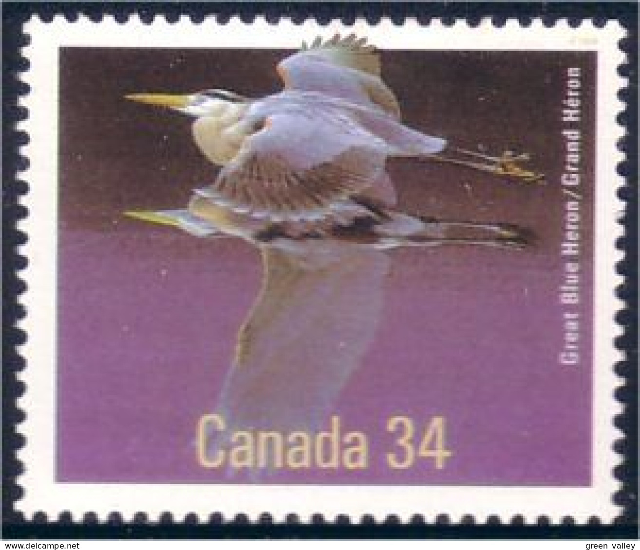 Canada Great Blue Heron Bleu MNH ** Neuf SC (C10-95a) - Unused Stamps