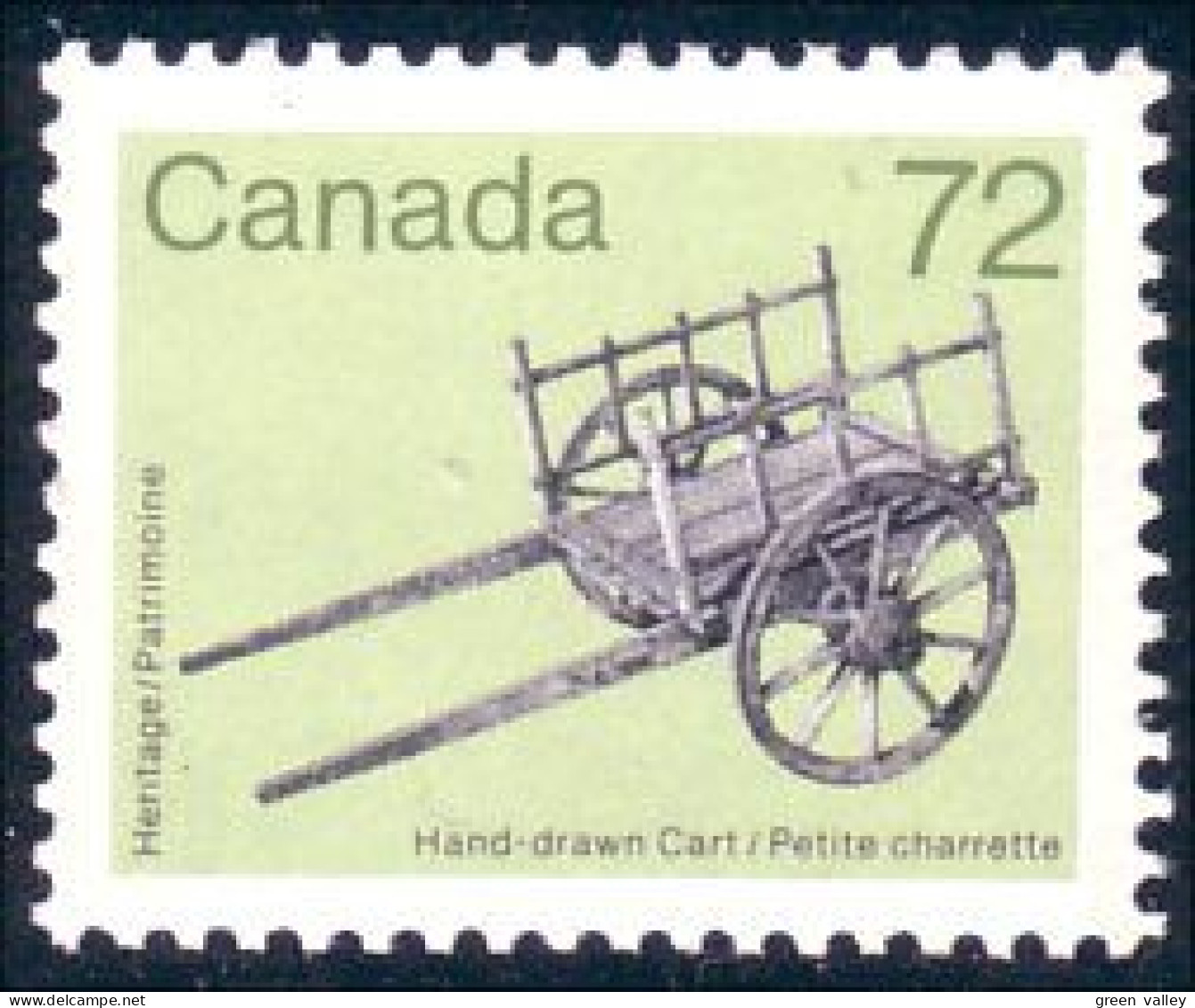 Canada Hand-drawn Cart Charette Chariot MNH ** Neuf SC (C10-83a) - Unused Stamps