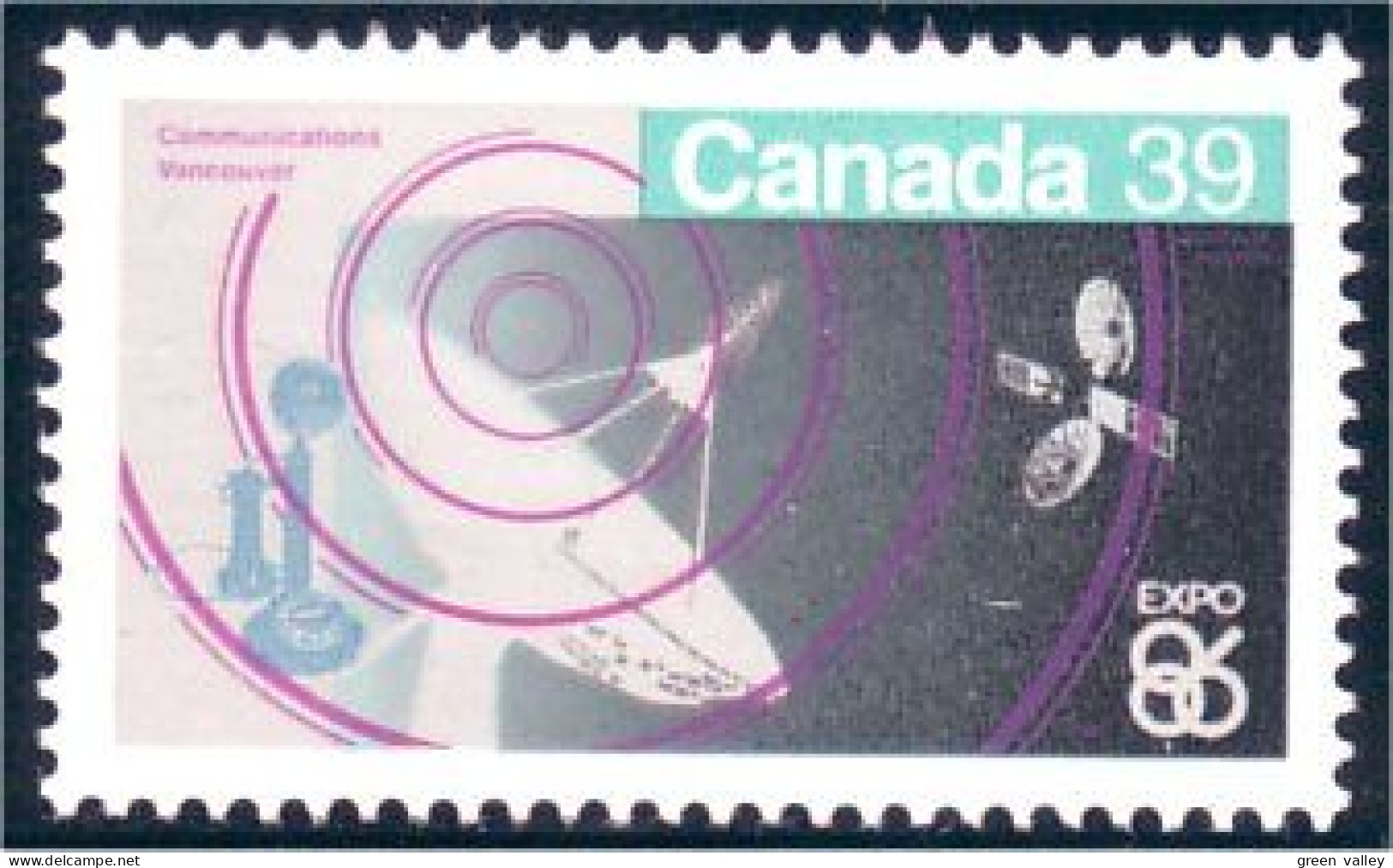 Canada Expo 86 Communications Vancouver MNH ** Neuf SC (C10-79b) - Télécom