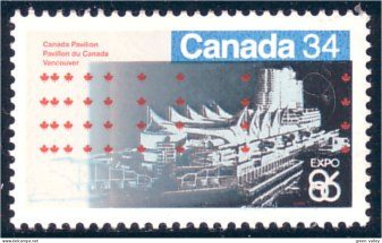 Canada Expo 86 Pavillon Vancouver MNH ** Neuf SC (C10-78a) - Neufs