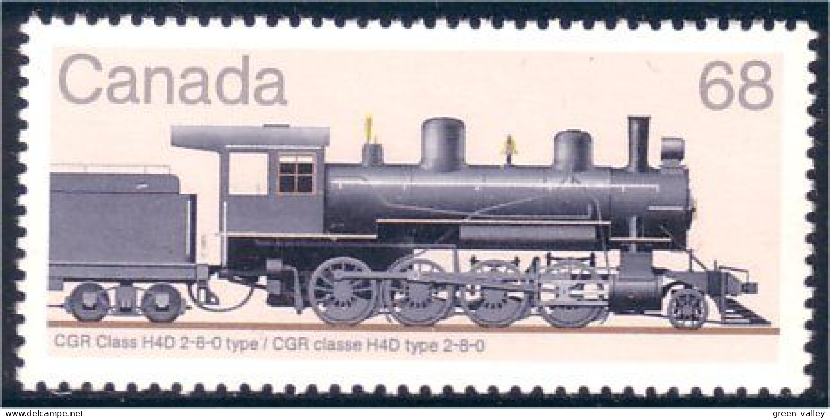 Canada Locomotive Train Railway Zug CGR Class H4D MNH ** Neuf SC (C10-74b) - Treinen