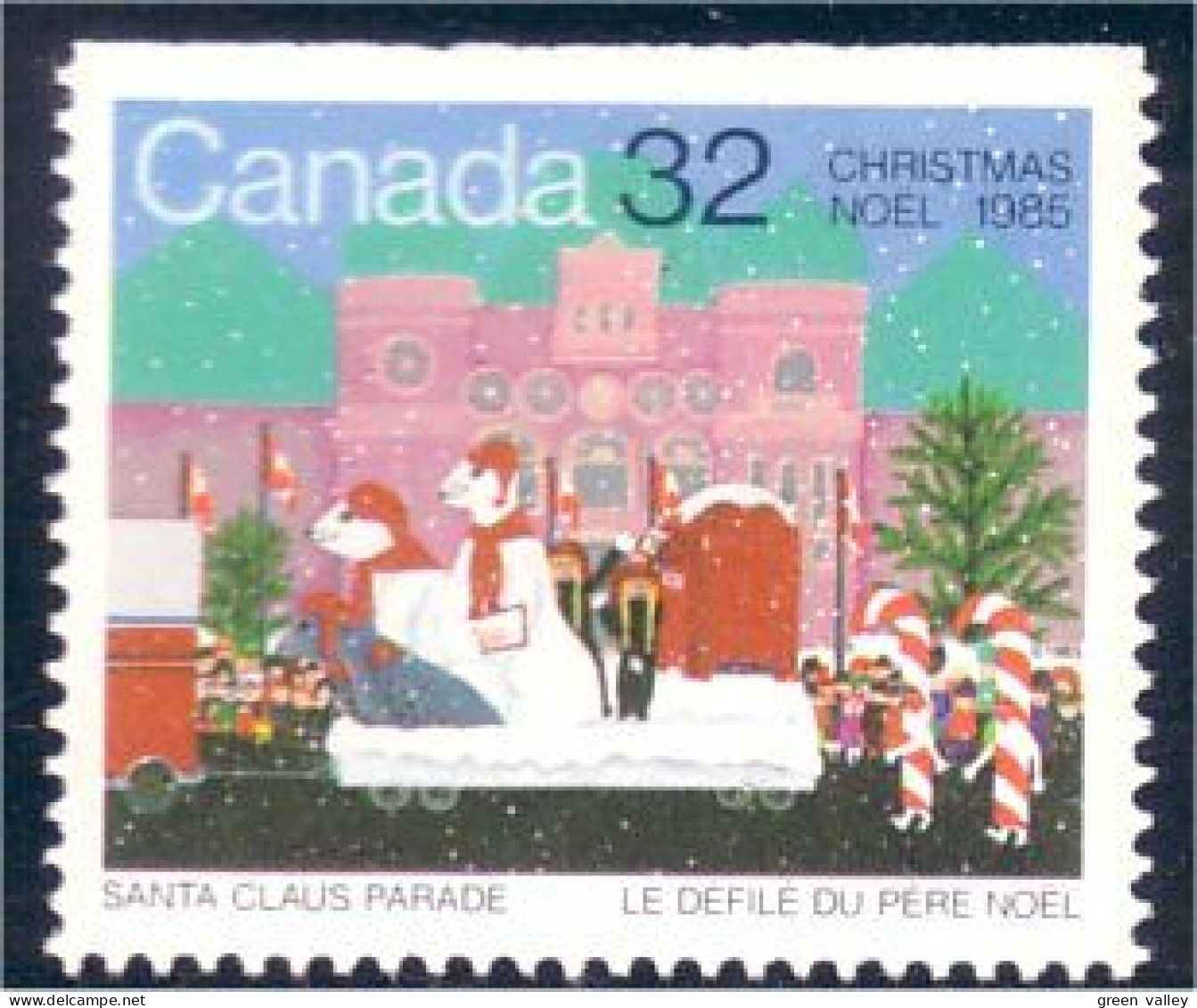 Canada Noel 1985 Christmas Ours Bear Seal Phoque Top-haut MNH ** Neuf SC (C10-70hb) - Weihnachten