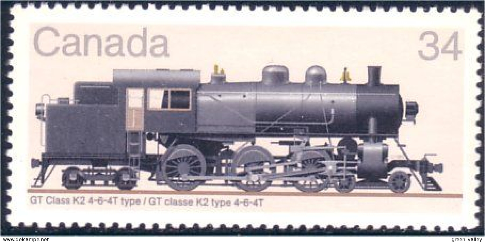 Canada Locomotive Train Railway Zug GT Class K2 MNH ** Neuf SC (C10-71a) - Neufs