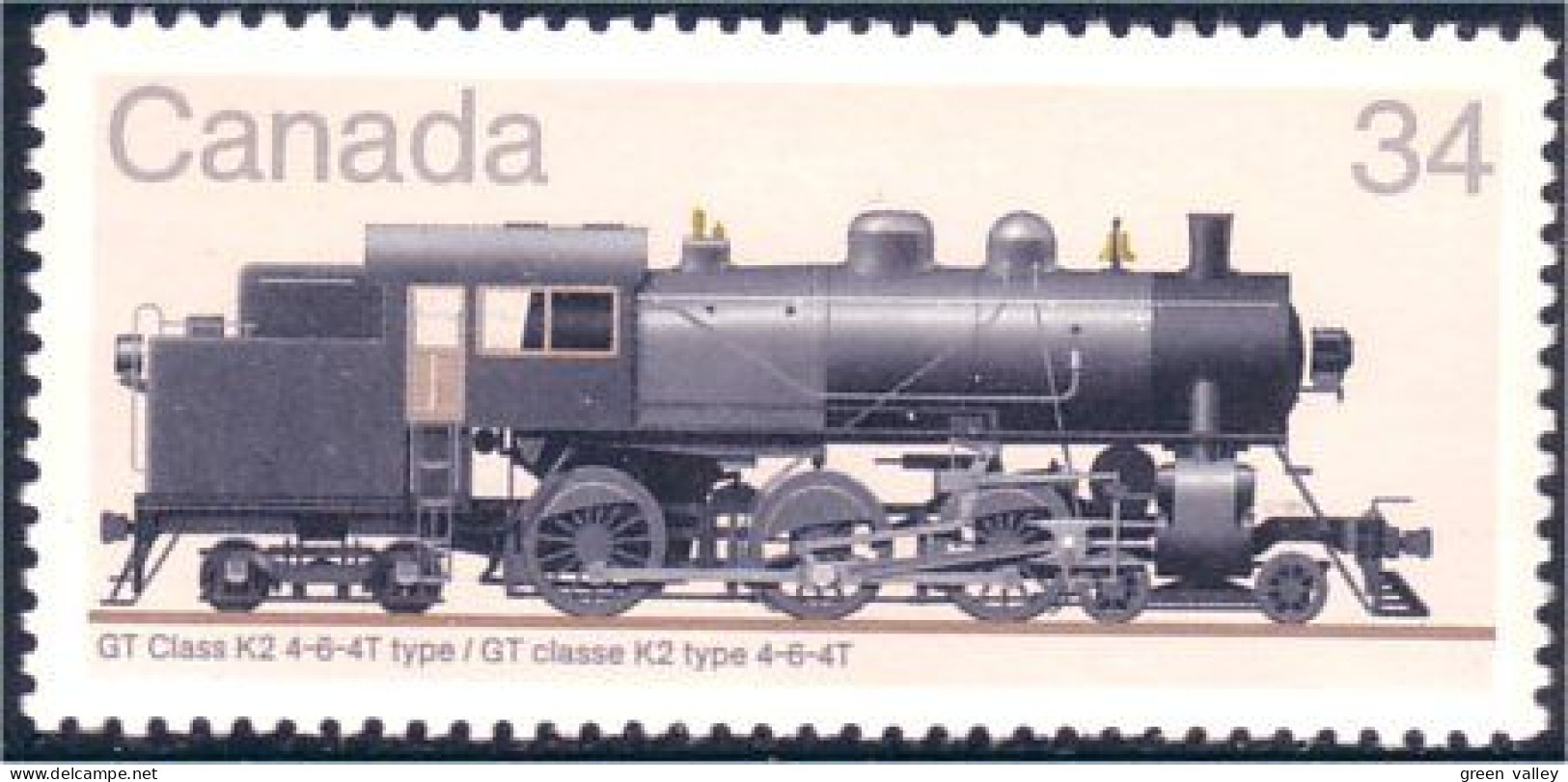 Canada Locomotive Train Railway Zug GT Class K2 MNH ** Neuf SC (C10-71a) - Unused Stamps
