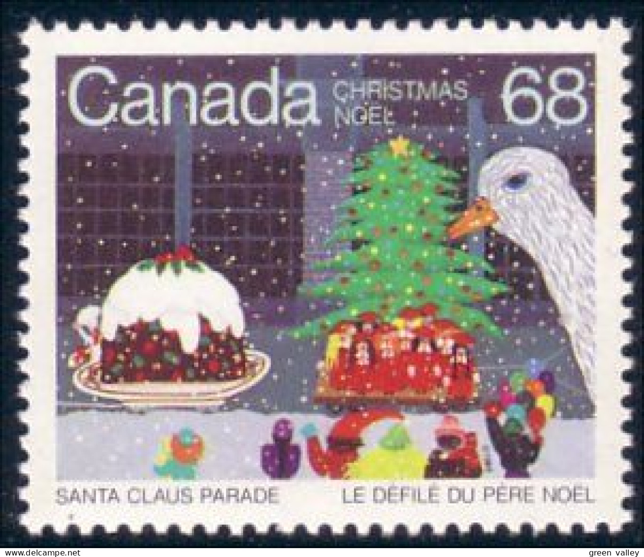 Canada Noel 1985 Christmas Dove Colombe MNH ** Neuf SC (C10-69a) - Unused Stamps