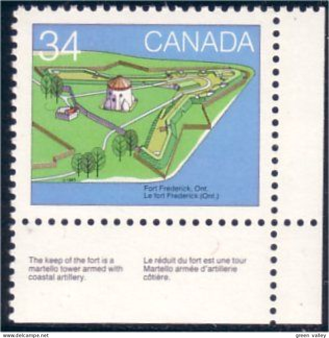 Canada Fort Frederick MNH ** Neuf SC (C10-59a) - Unused Stamps