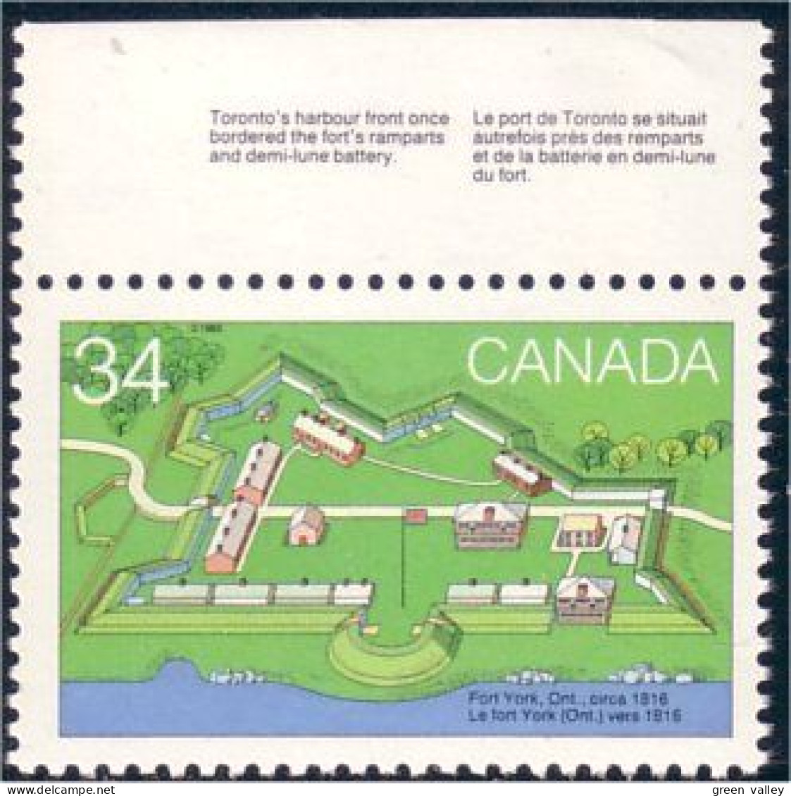 Canada Fort York MNH ** Neuf SC (C10-52b) - Militaria