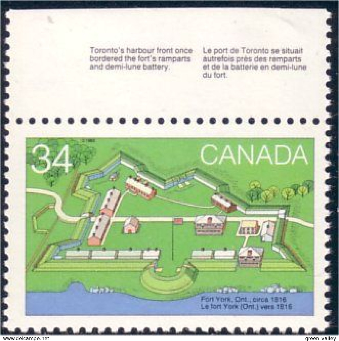 Canada Fort York MNH ** Neuf SC (C10-52a) - Unused Stamps