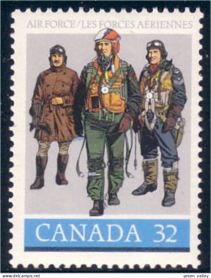 Canada Pilotes Avions Airplanes Aviation Parachute MNH ** Neuf SC (C10-43b) - Vliegtuigen