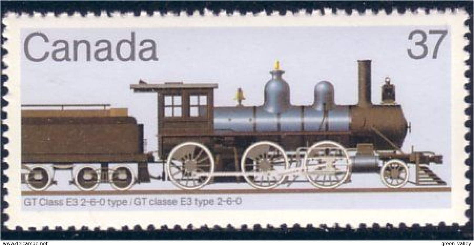 Canada Locomotive Train Railway Zug GT Class E3 Bleu Blue Expo MNH ** Neuf SC (C10-39iiia) - Unused Stamps
