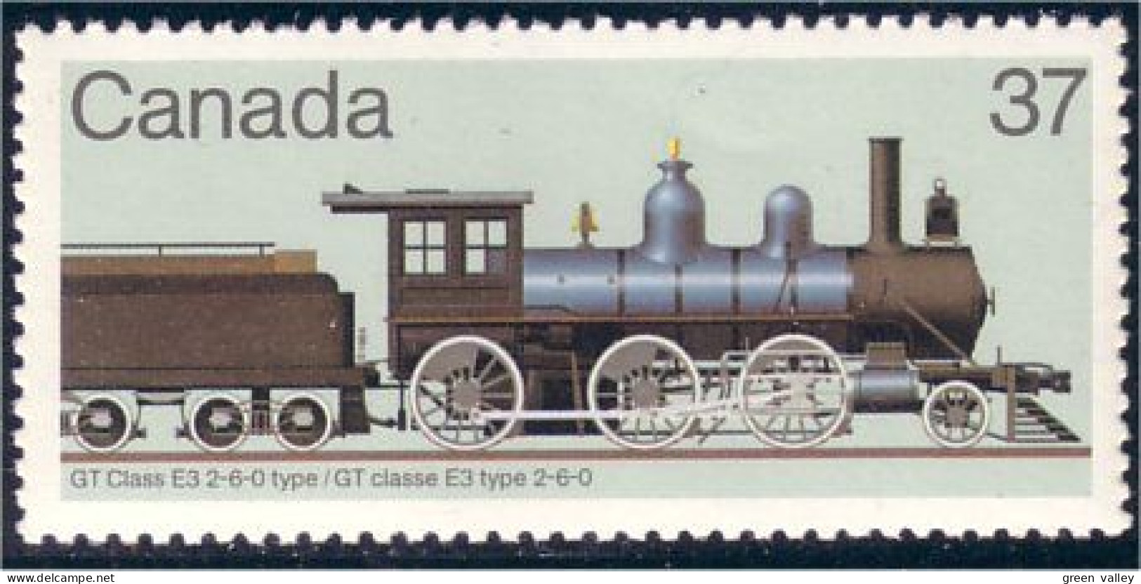 Canada Locomotive Train Railway Zug GT Class E3 Vert Green MNH ** Neuf SC (C10-38b) - Treinen