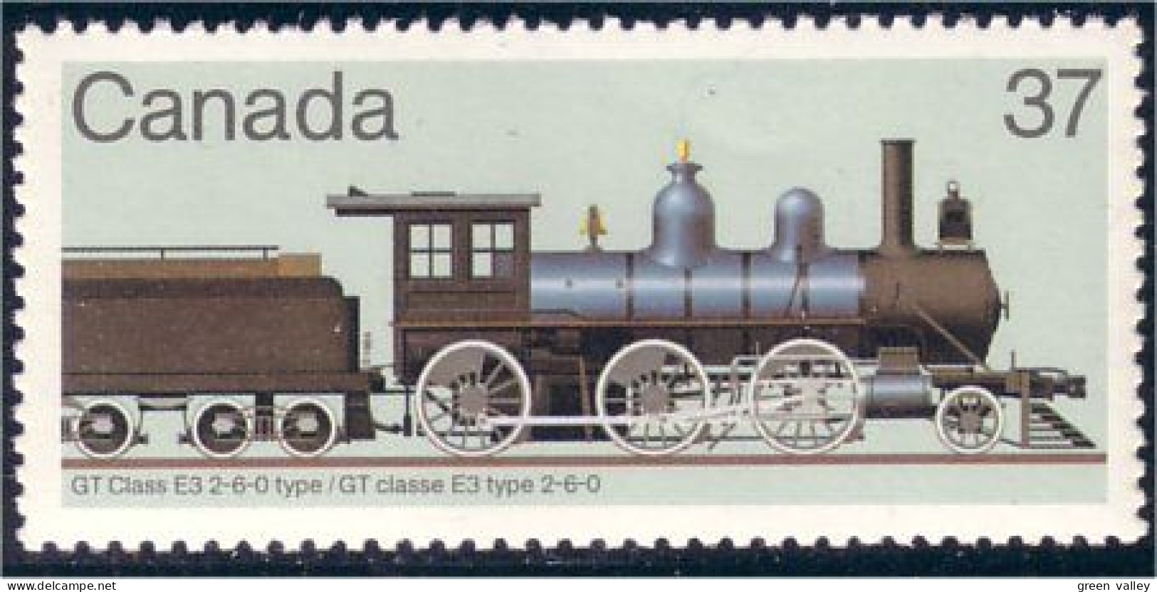 Canada Locomotive Train Railway Zug GT Class E3 Vert Green MNH ** Neuf SC (C10-38b) - Trenes