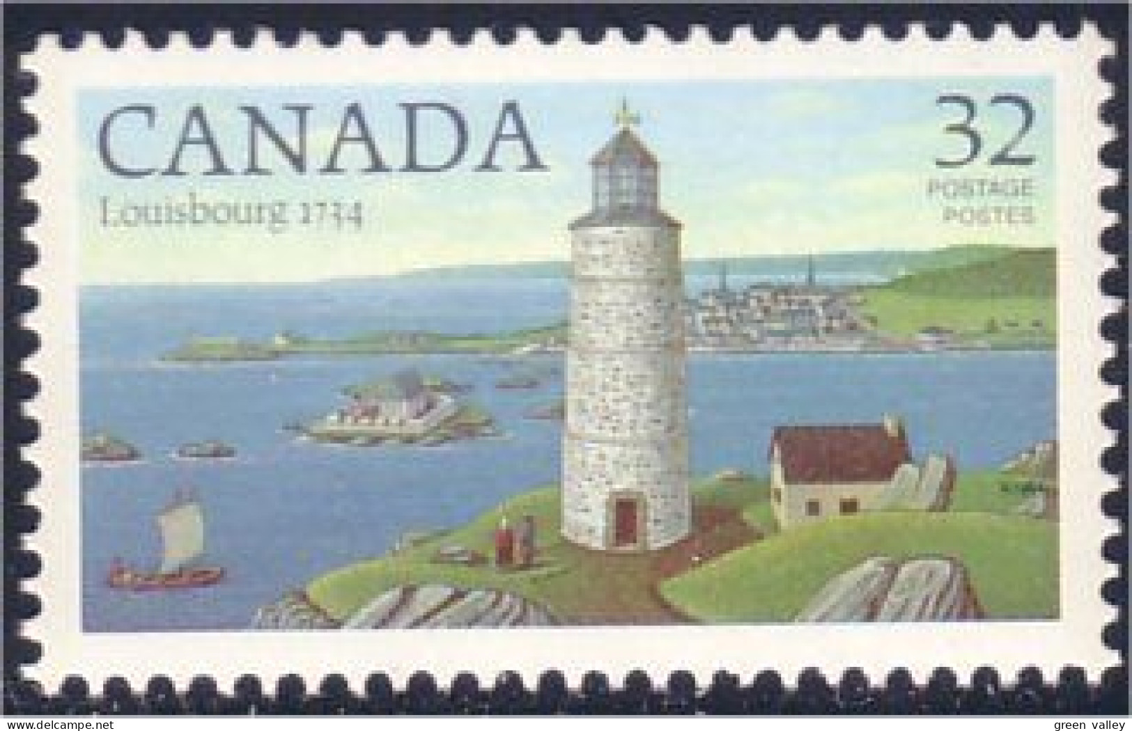 Canada Phare Louisbourg Lighthouse MNH ** Neuf SC (C10-32c) - Boten