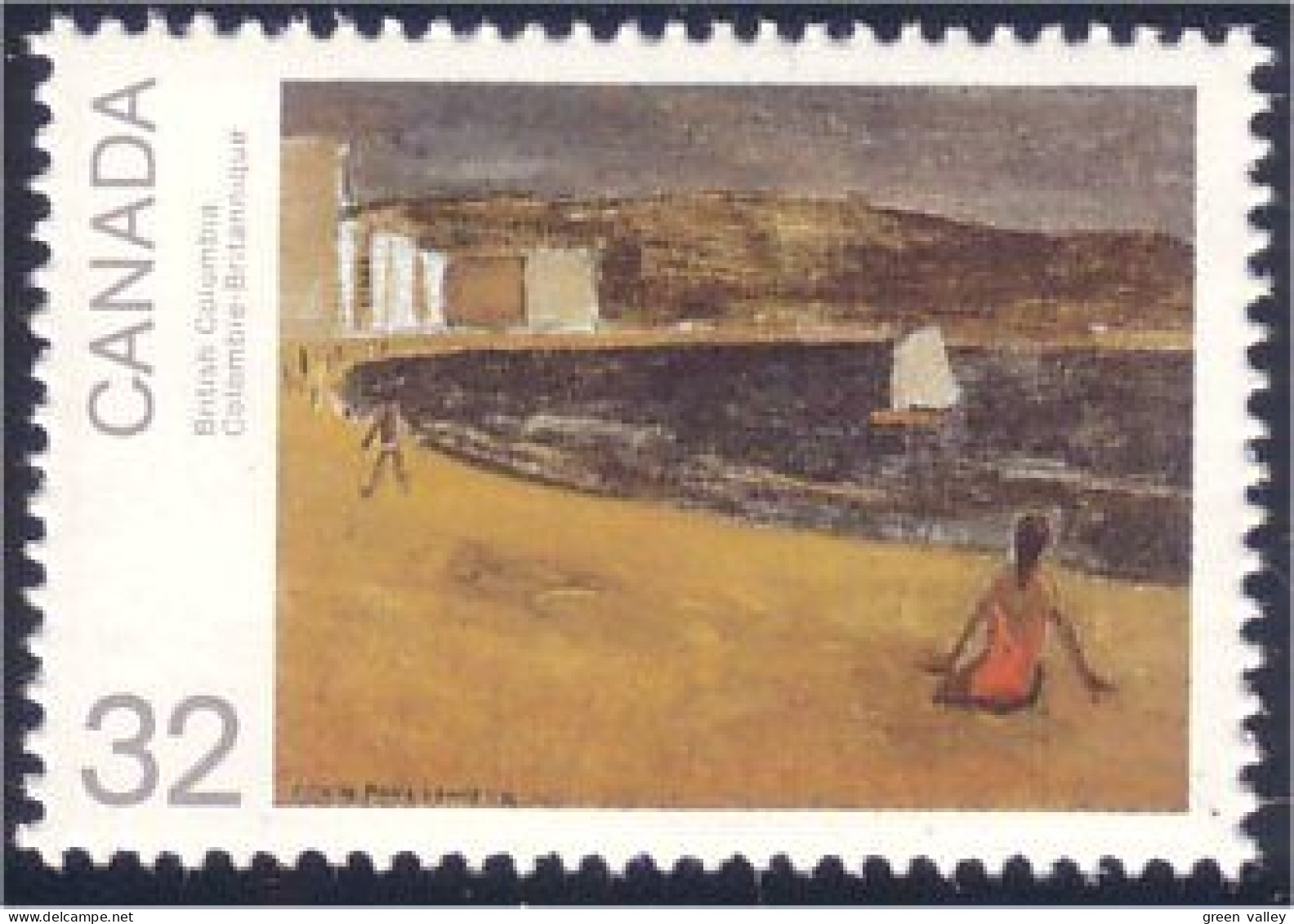Canada Tableau British Columbia Painting MNH ** Neuf SC (C10-17a) - Unused Stamps