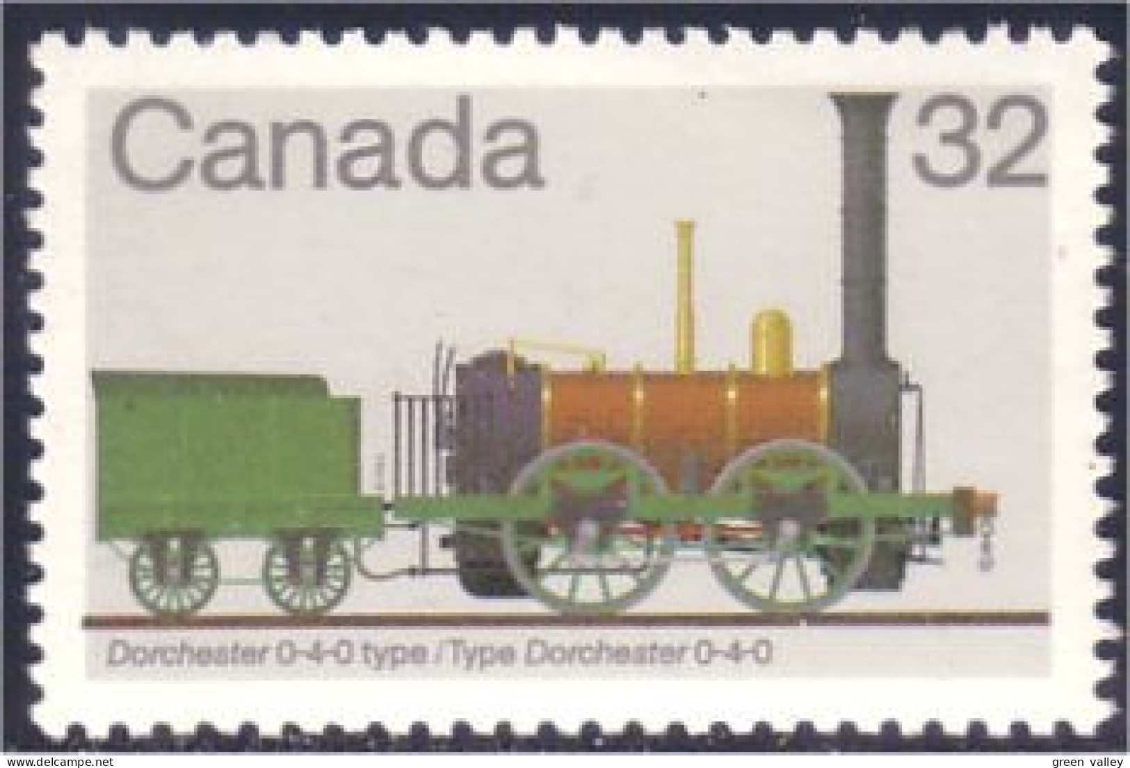 Canada Locomotive Train Railway Zug Dorchester 0-4-0 MNH ** Neuf SC (C10-00a) - Neufs