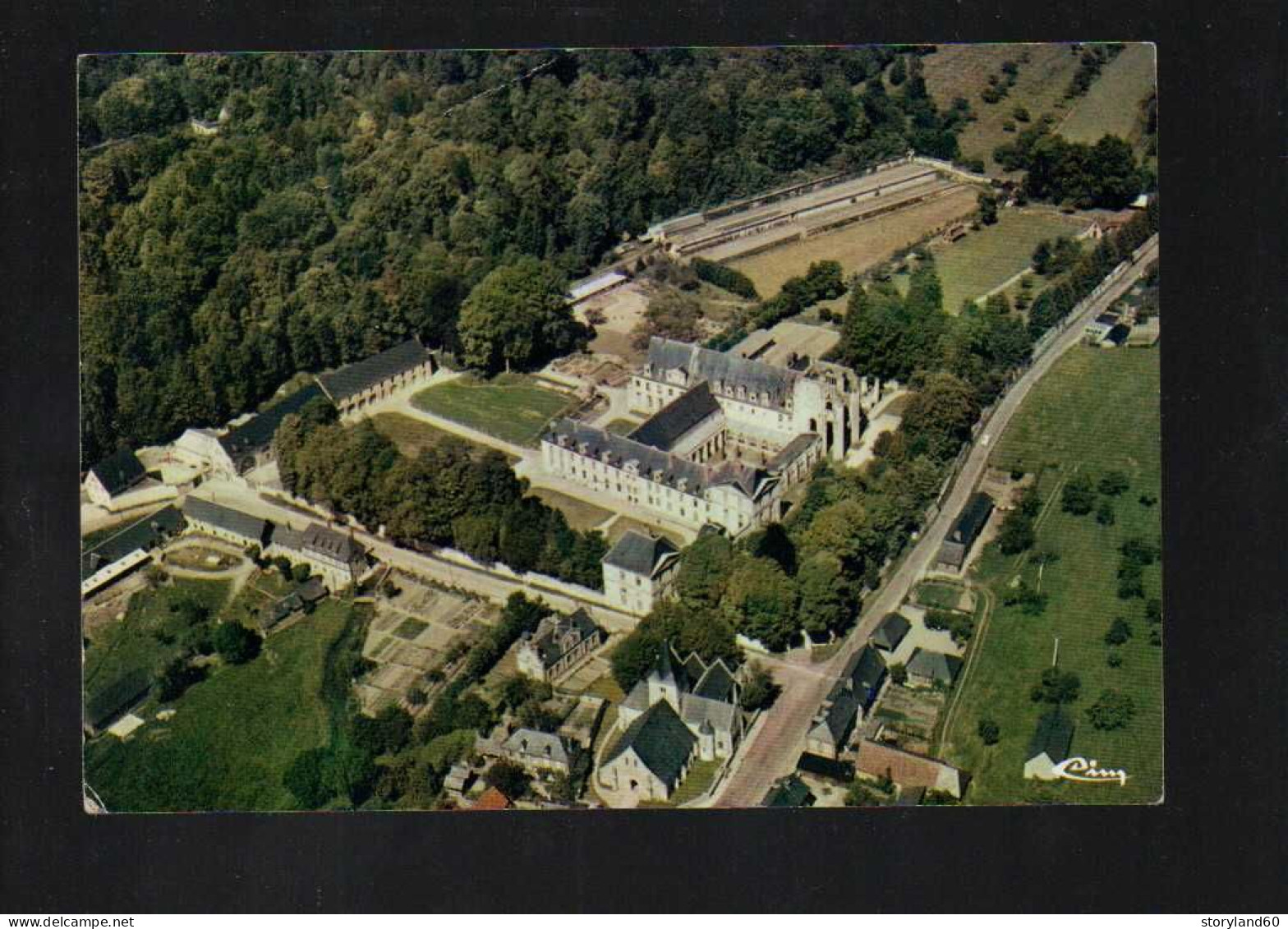 Saint-wandrille Abbaye De Fontenelle Vue Générale Aérienne Et Vallée - Saint-Wandrille-Rançon