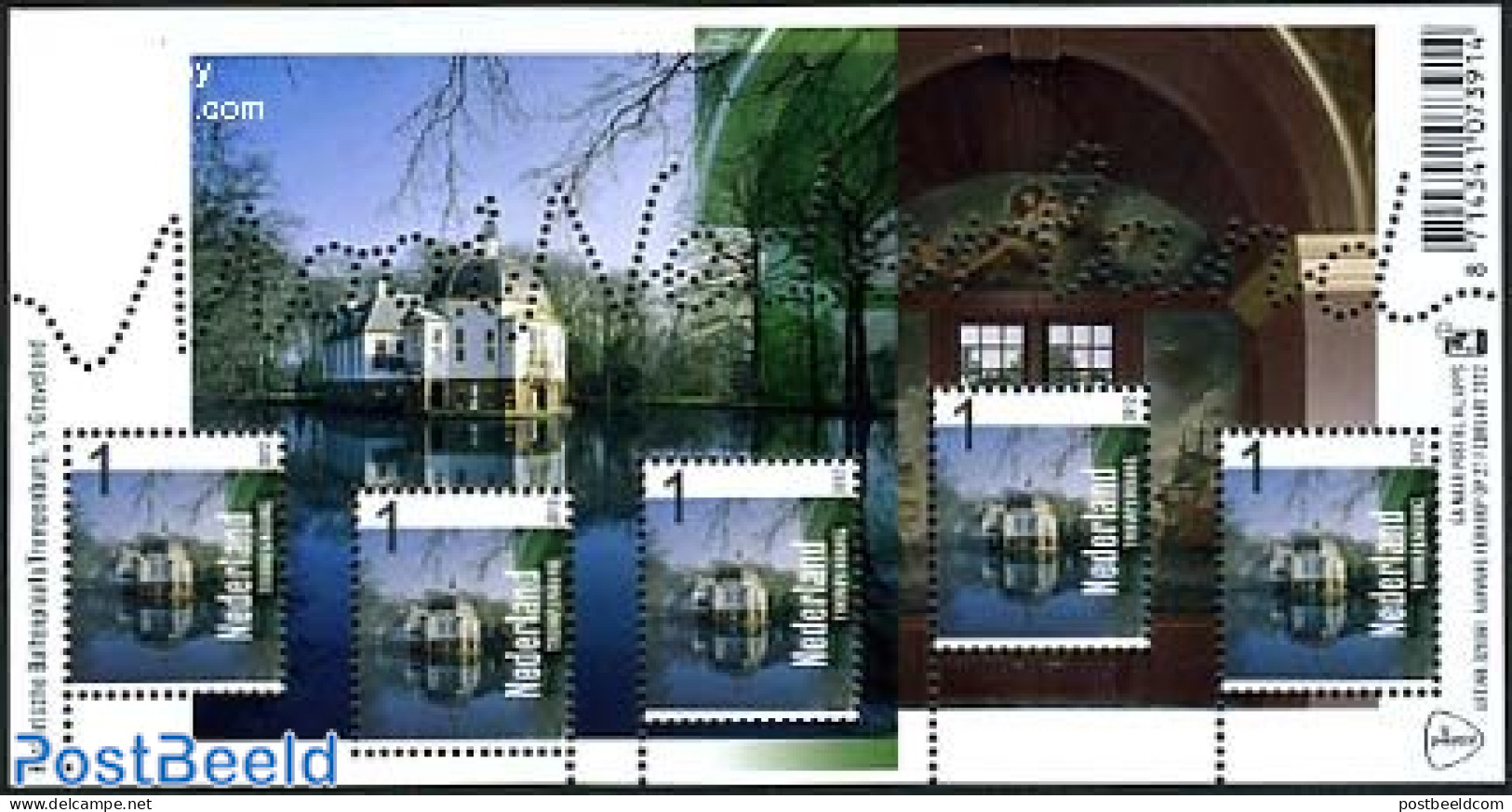 Netherlands 2012 Beautiful Netherlands, Trompenburg S/s, Mint NH, Art - Castles & Fortifications - Unused Stamps