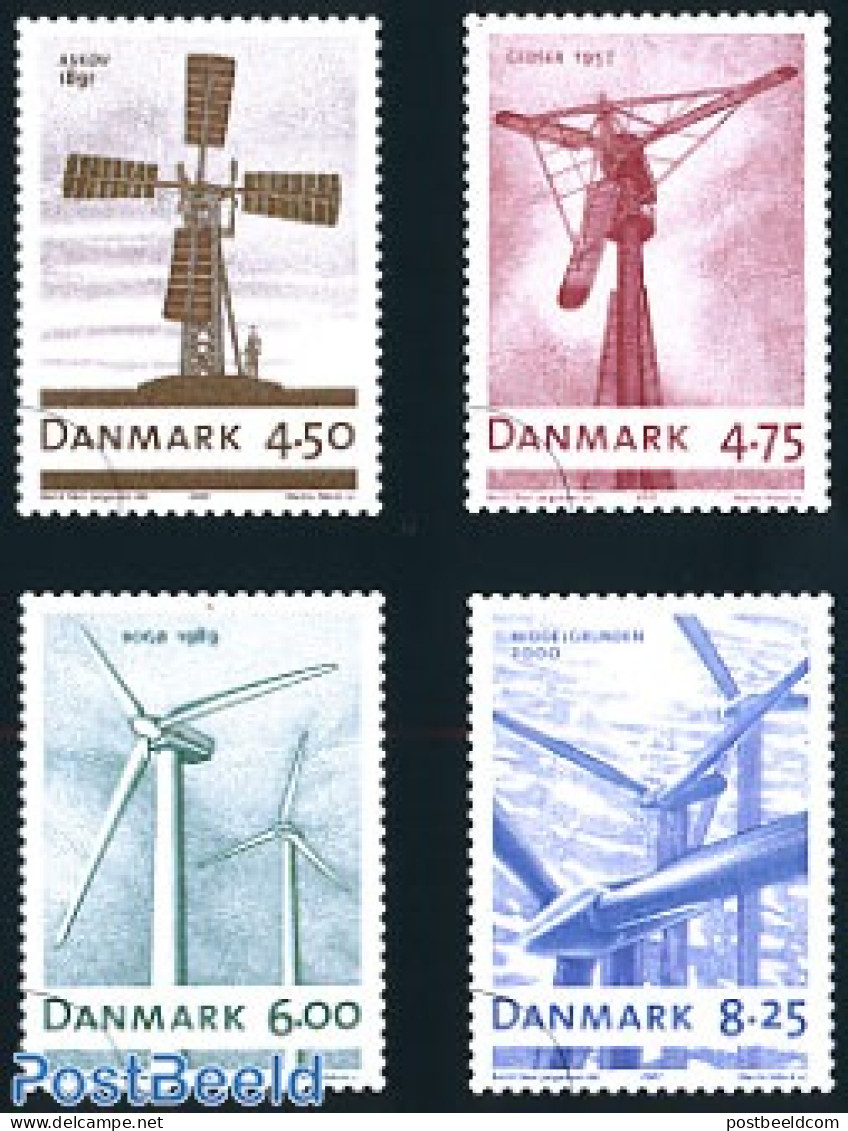 Denmark 2007 Windmills 4v, Mint NH, Various - Mills (Wind & Water) - Ungebraucht