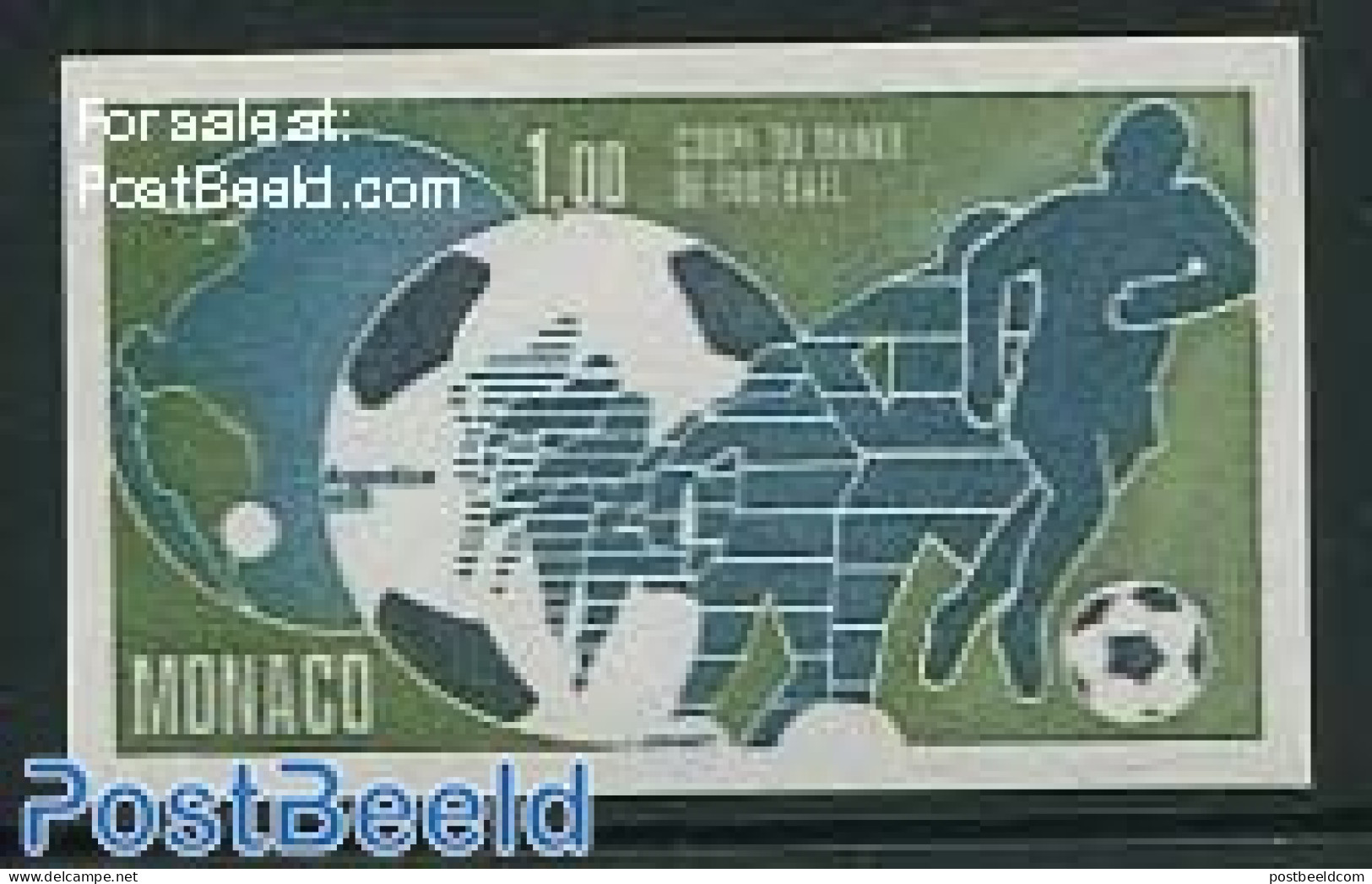 Monaco 1978 World Cup Football 1v Imperforated, Mint NH, Sport - Nuevos