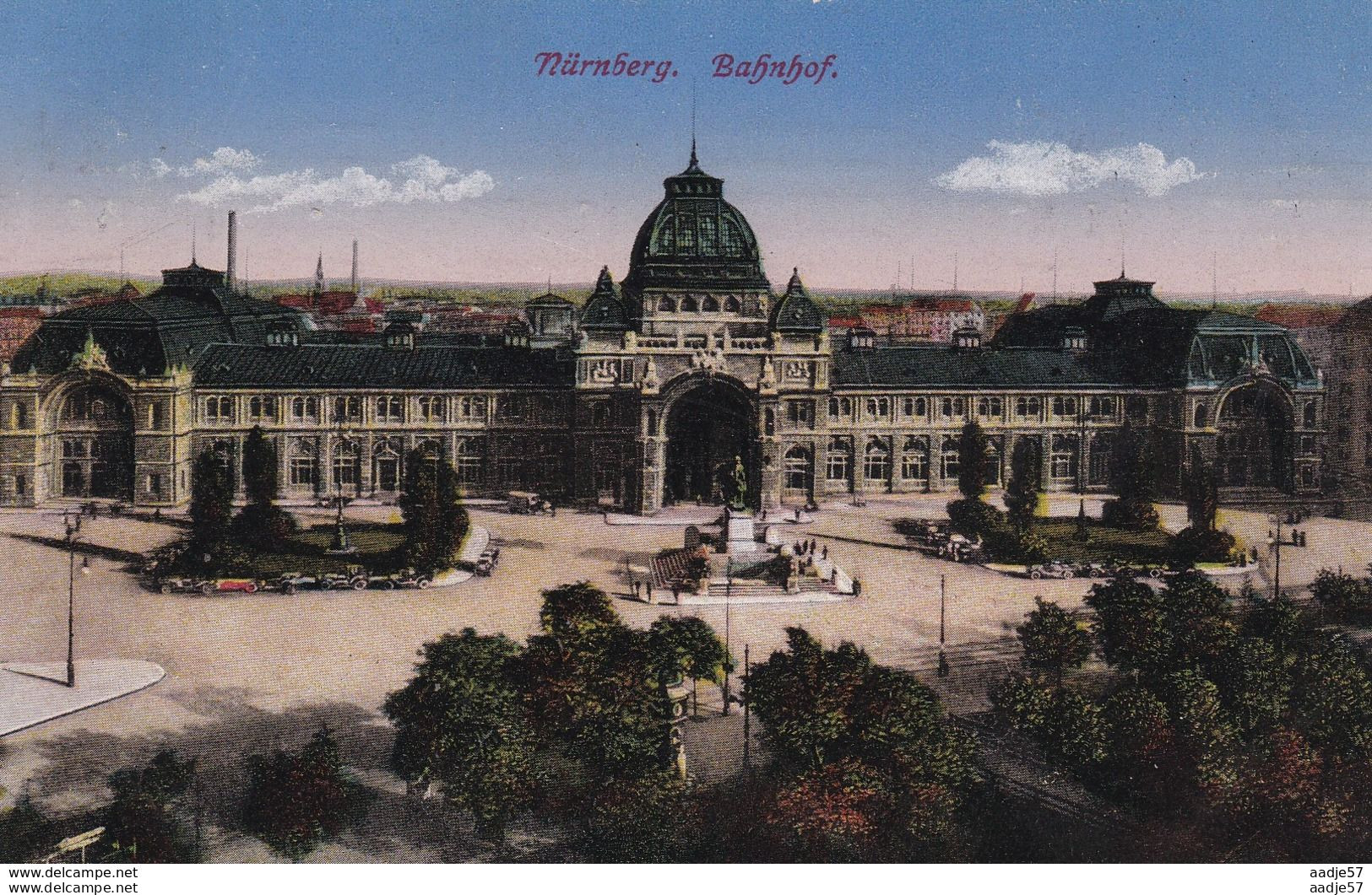 Nürnberg Hauptbahnhof Bahnhof 1916 - Bahnhöfe Ohne Züge