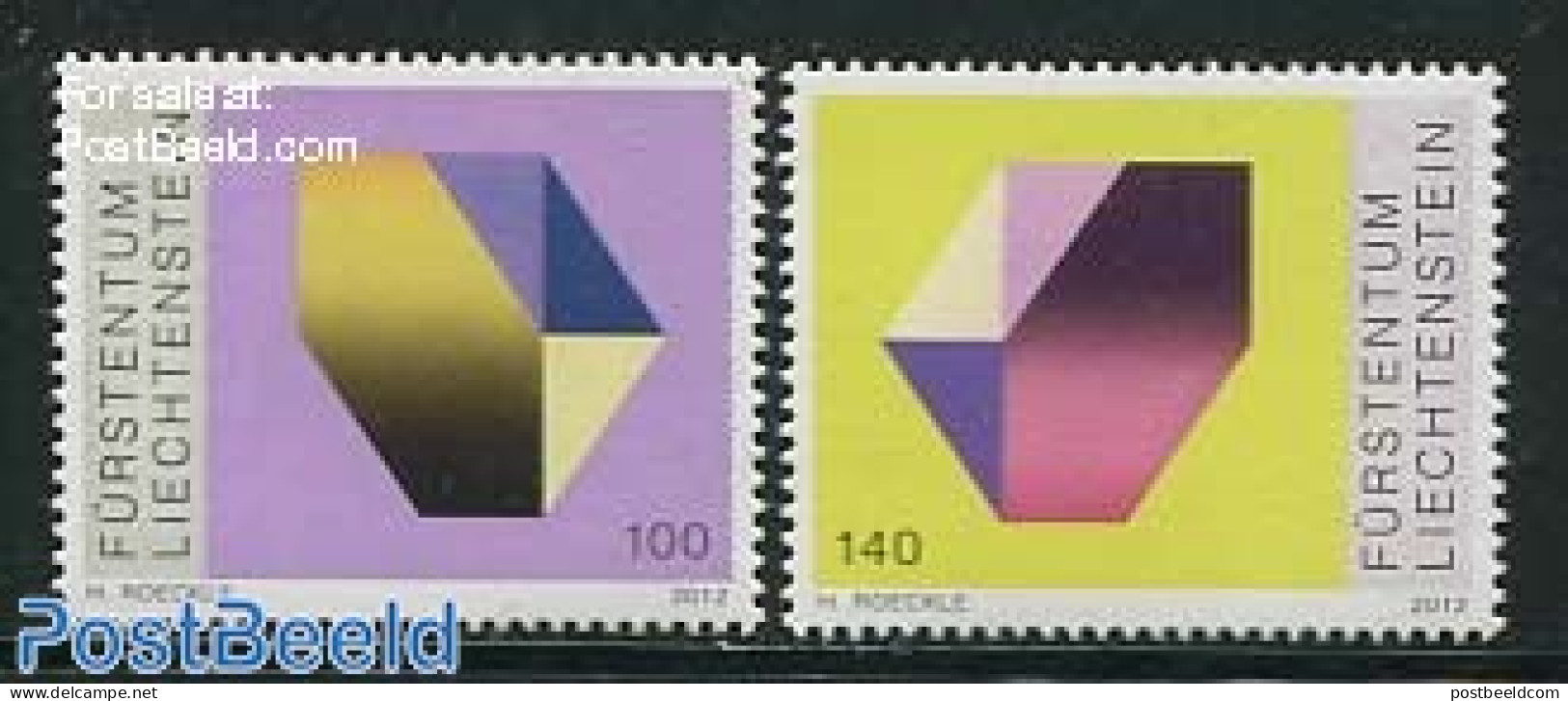 Liechtenstein 2012 Art 2v, Mint NH, Art - Modern Art (1850-present) - Unused Stamps