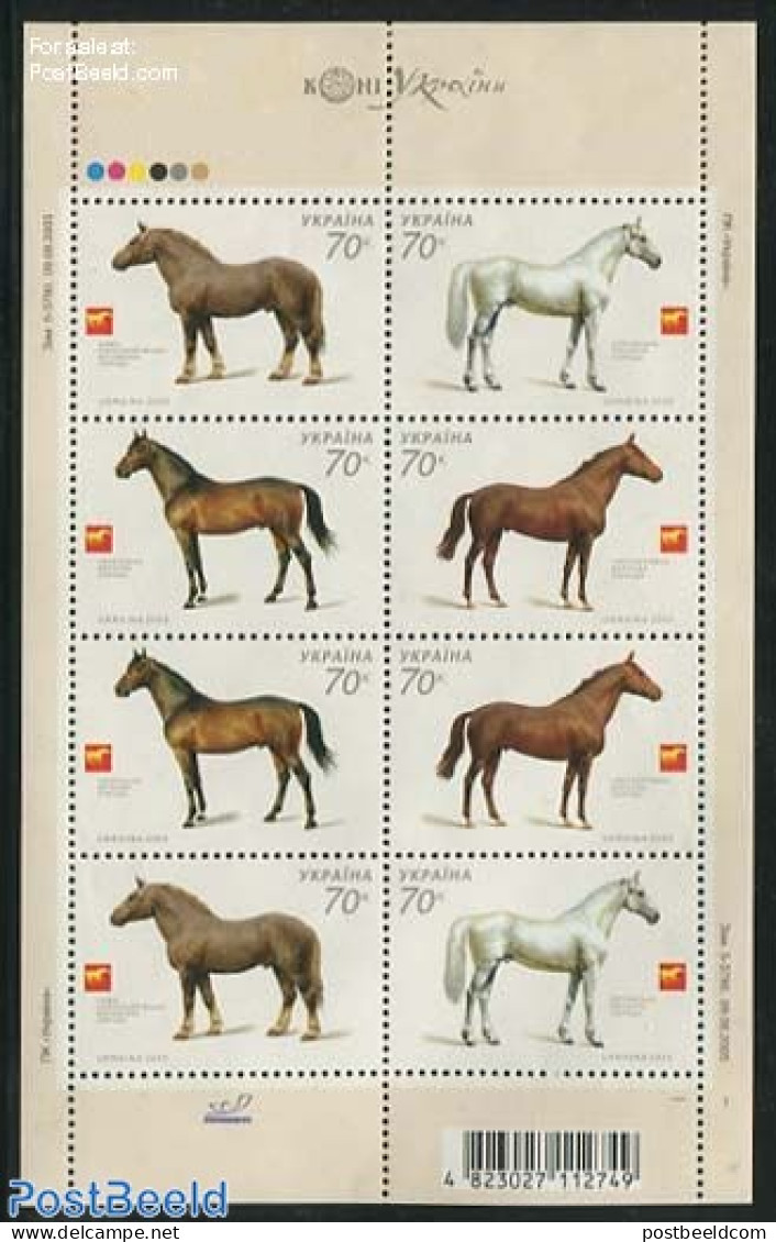 Ukraine 2005 Horses M/s, Mint NH, Nature - Horses - Oekraïne