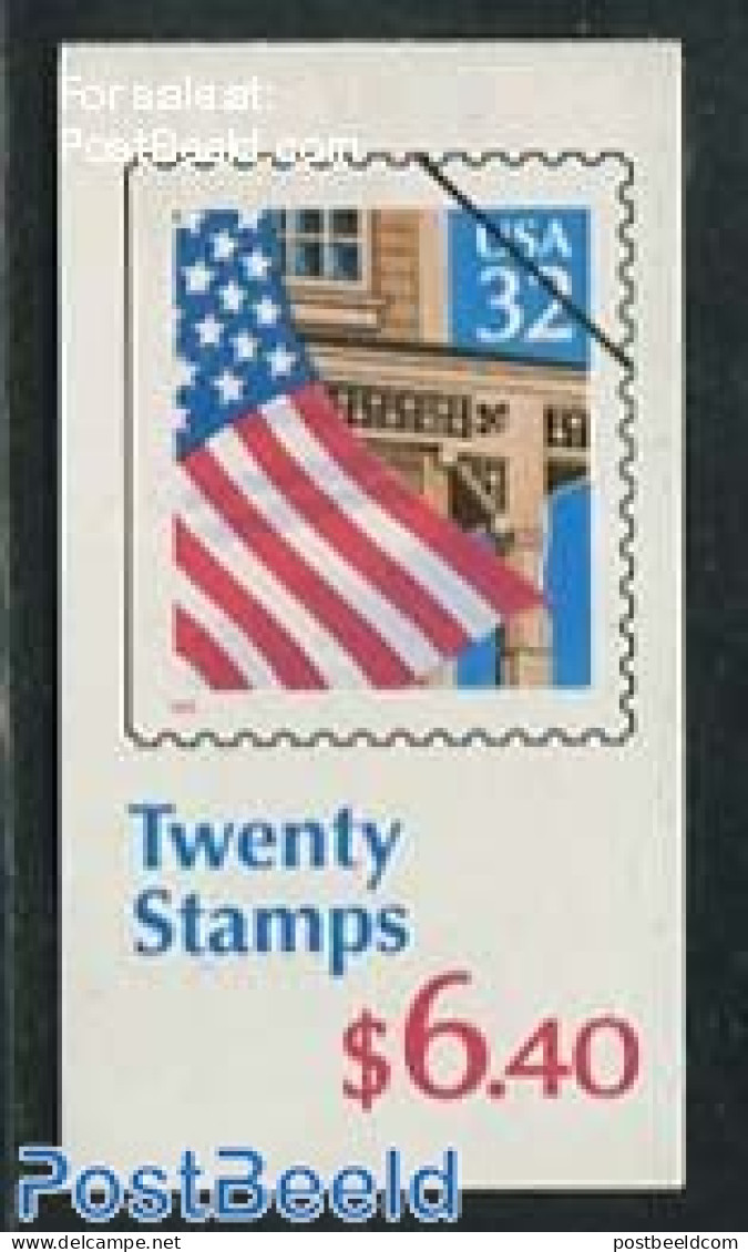 United States Of America 1995 Flag Booklet (20x32c), Mint NH, History - Ongebruikt
