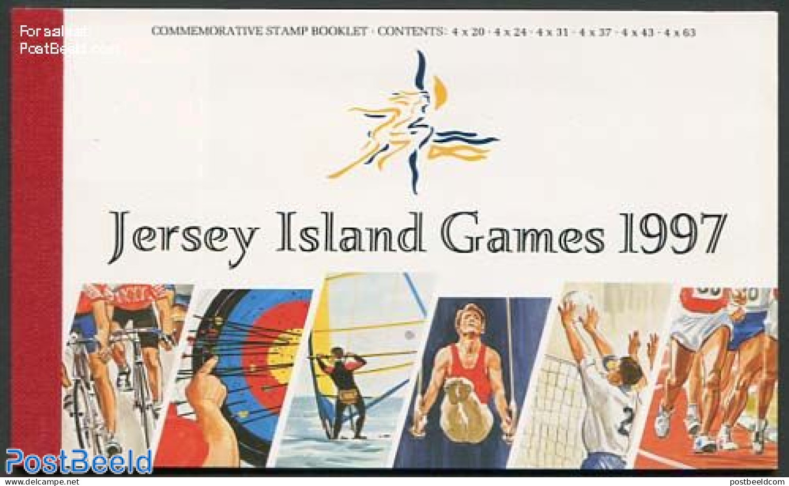 Jersey 1997 Jersey Island Games Prestige Booklet, Mint NH, Sport - Athletics - Cycling - Gymnastics - Sailing - Shooti.. - Atletica