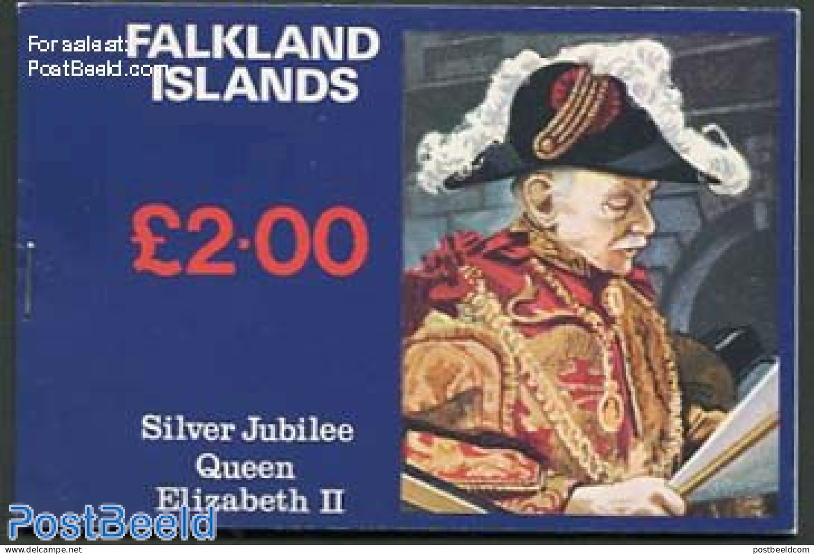 Falkland Islands 1977 Silver Jubilee Booklet, Mint NH, History - Nature - Kings & Queens (Royalty) - Horses - Stamp Bo.. - Koniklijke Families