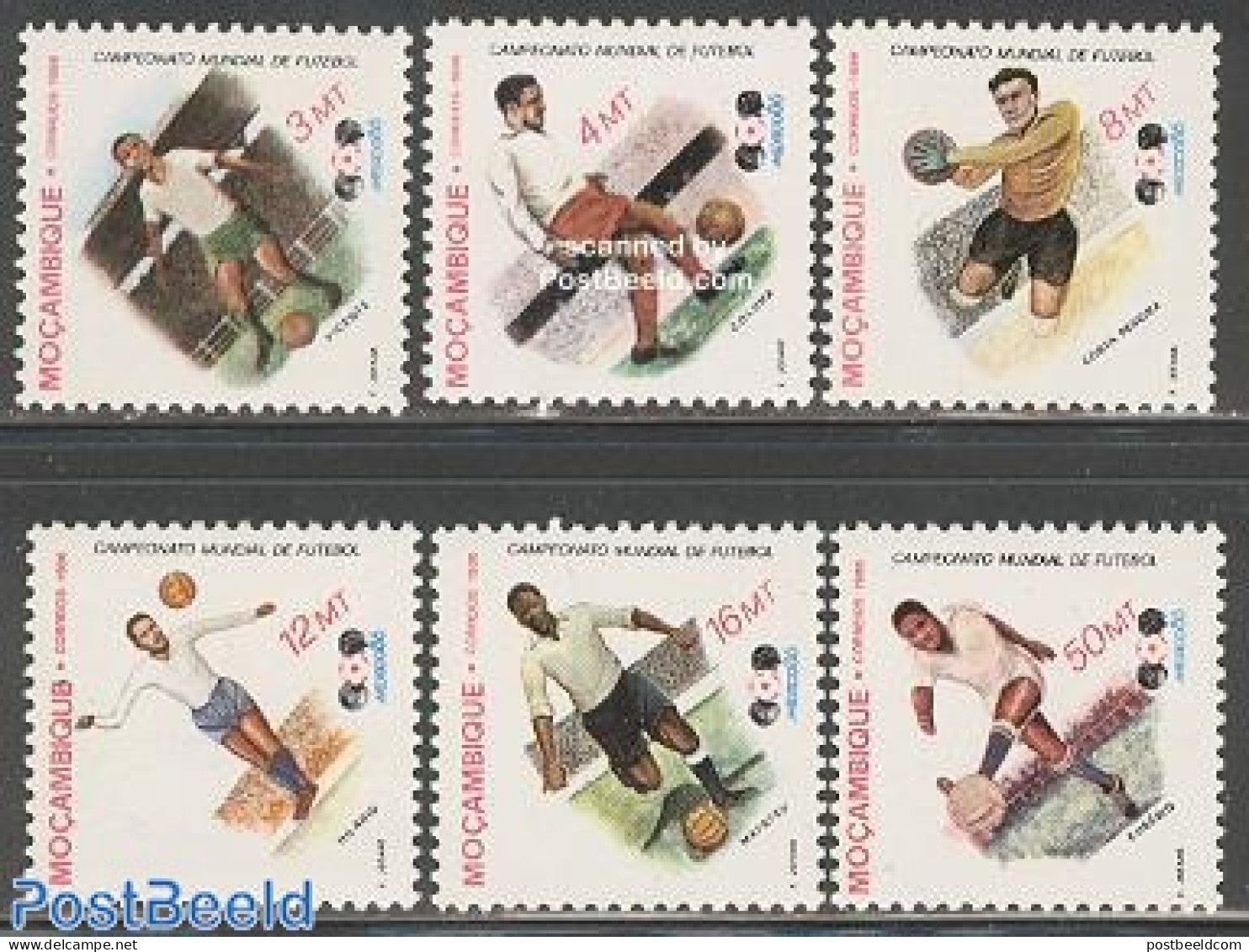 Mozambique 1986 Football Games Mexico 6v, Mint NH, Sport - Football - Mozambique