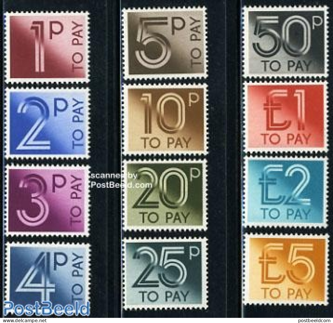Great Britain 1982 Postage Due 12v, Mint NH - Non Classificati