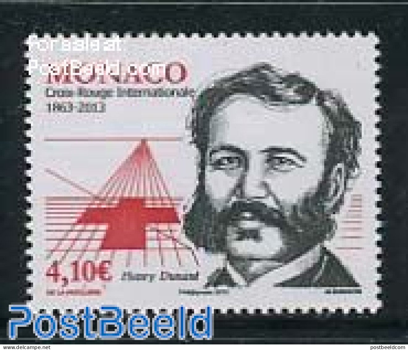 Monaco 2013 Henry Dunant 1v, Mint NH, Health - History - Red Cross - Nobel Prize Winners - Unused Stamps