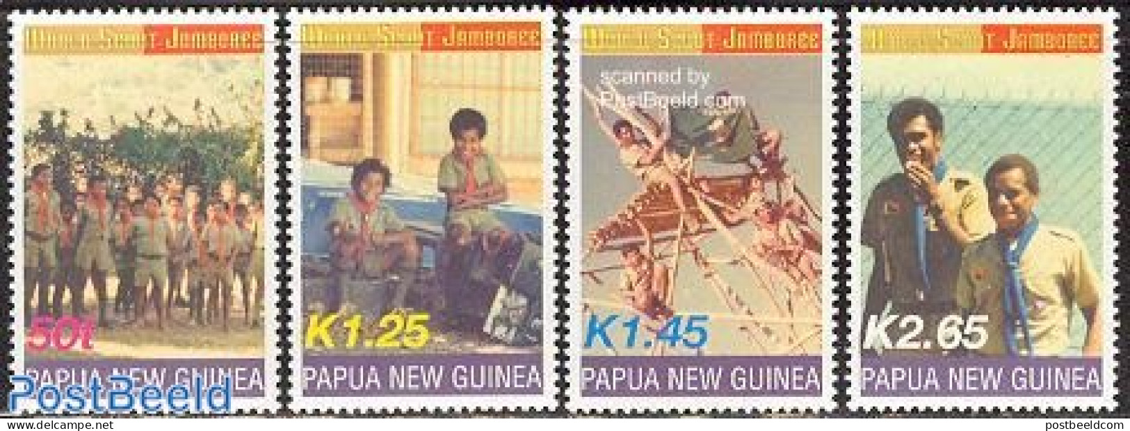 Papua New Guinea 2003 Scouting 4v, Mint NH, Sport - Scouting - Papouasie-Nouvelle-Guinée