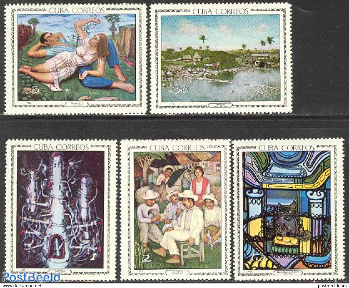 Cuba 1967 National Museum 5v, Mint NH, Art - Modern Art (1850-present) - Paintings - Unused Stamps